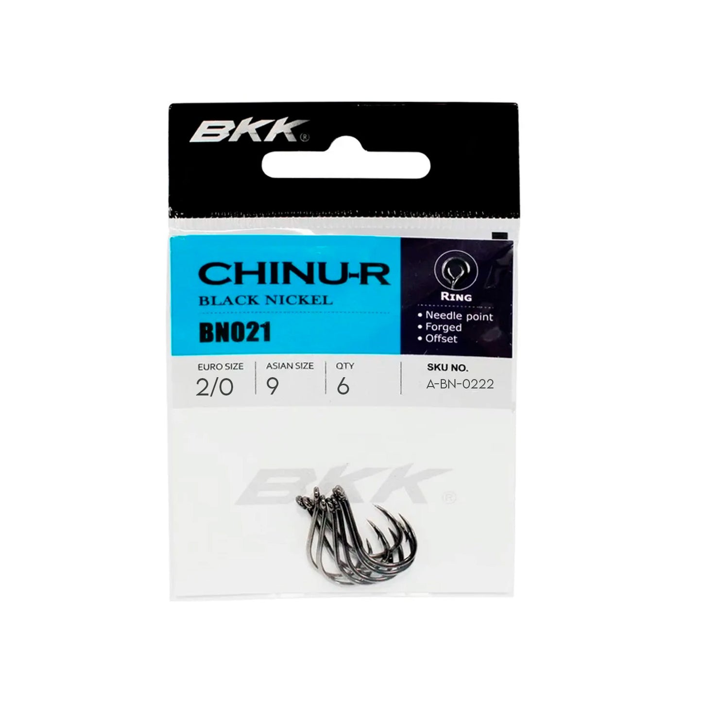 ANZUELO CHINU-R BLACK NICKEL #2/0