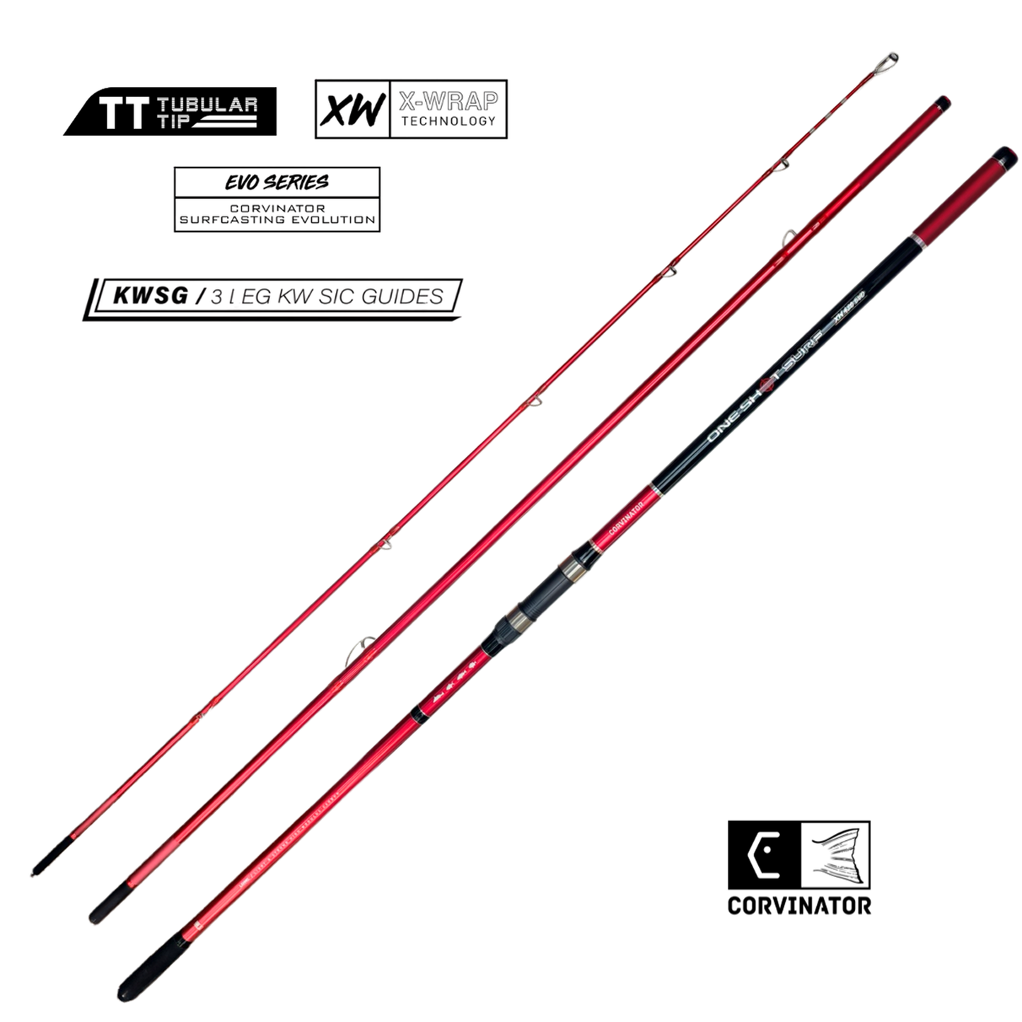 CAÑA CORVINATOR ONE SHOT SURF XW 420 EVO