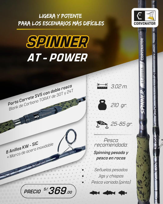 CAÑA CORVINATOR SPINNER AT- POWER